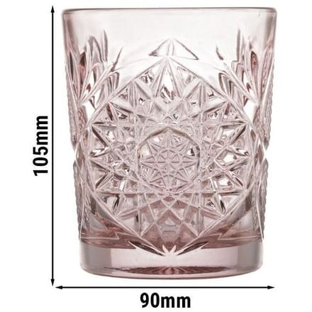Libbey Hobstar Drinkglazen - Waterglazen Set - Blush Rosé Roze - Reliëf Persglas - 355 ml - 12 stuks