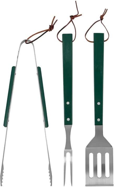 Nicolas Vahe BBQ Grillset groen acaciahout en rvs - set van 3