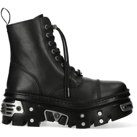 New Rock - Gothic Laarzen - M-WALL083CCT-S13 - EU36 tot EU47 - zwart