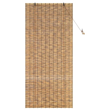 vidaXL - Rolgordijn - Bruin - 100 - x - 220 - cm - Riet