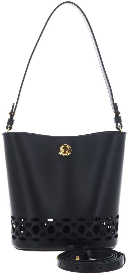 COCCINELLE Leren schoudertas Nikla Mon. Sang Mini Bag Noir zwart