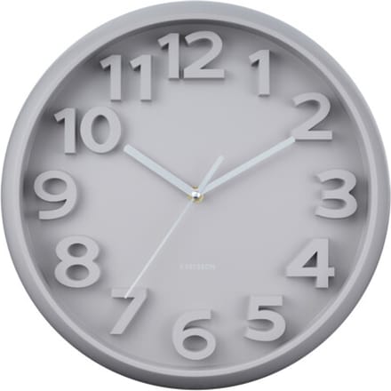 Karlsson wandklok elevated classic numbers warm- Ø33,5cm
