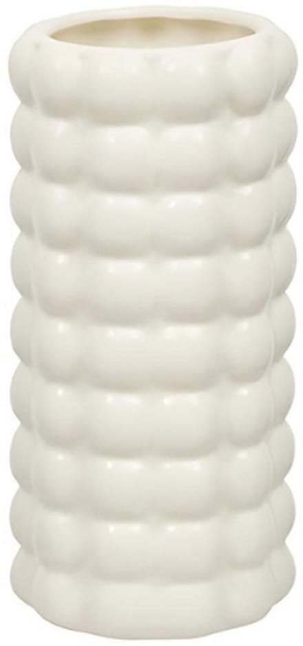 Atmosphera Sky Keramieken vaas Ø11xH23cm - Wit