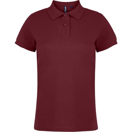 Asquith & Fox Dames/dames Poloshirt met korte mouwen en effen mouwen (Bourgondië)
