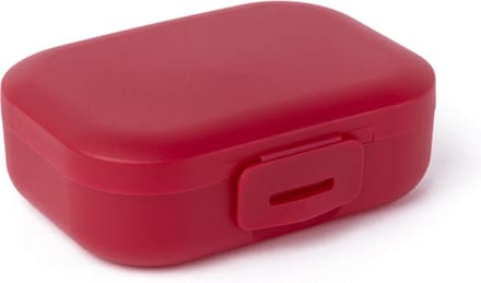 Snackbox Small Ruby - 165ml - Snackdoosjes klein - Vershoudbakjes met clipsluiting - Compacte Koekendoos - BPA-vrije Fruitbakje - Rood - 109x80x37mm