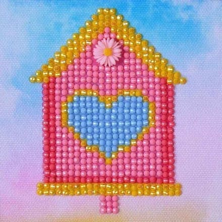 DIAMOND DOTZ Home Sweet Home - Diamond Painting - 560 Dotz - 10x10 cm