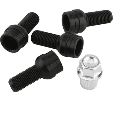4+1 Wielbouten & Slotmoer Set met Sleutel voor Golf4 MK4 B5 1998?2005 8D0601139F