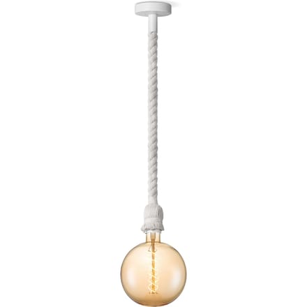 Home sweet home hanglamp Leonardo wit Spiral g180 - amber