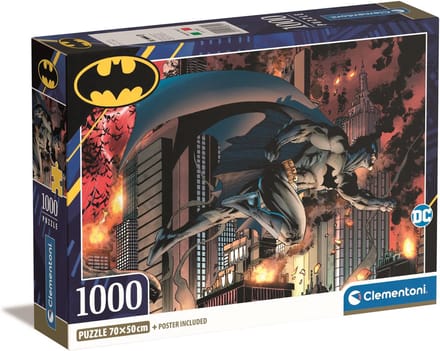 Clementoni - Puzzel - 1000 Stukjes - Batman - Puzzel Voor Kinderen - vanaf 14 jaar