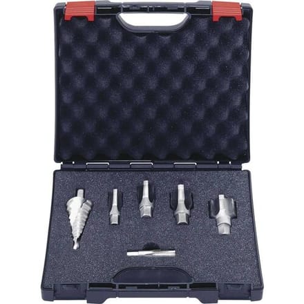 Exact 05979 Tapborenset 6-delig Metrisch fijn M12, M16, M20, M25, M32 Rechtssnijdend DIN EN 60423 HSS 1 set(s)