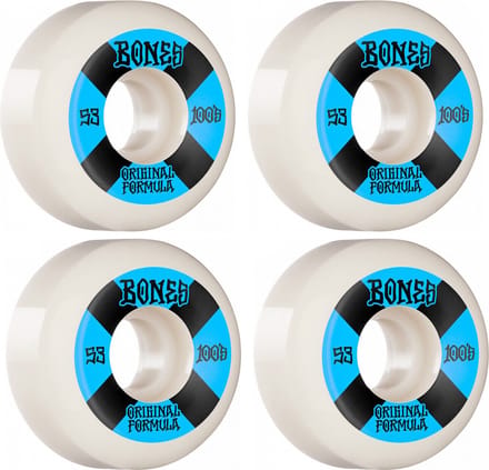 Bones Wheels 100's White-Blue V5 Sidecut 53mm