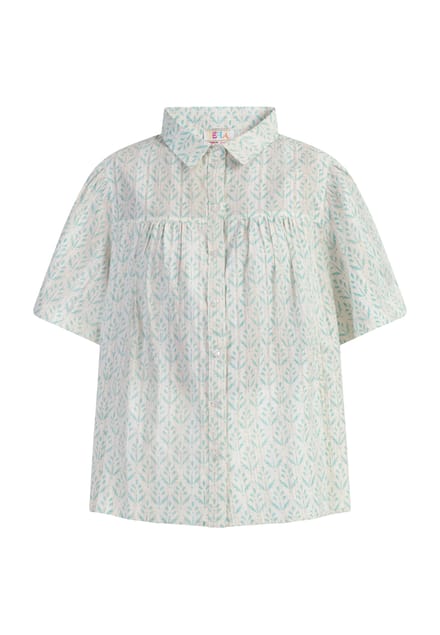 IZIA blouse met korte mouwen Dames turkoois