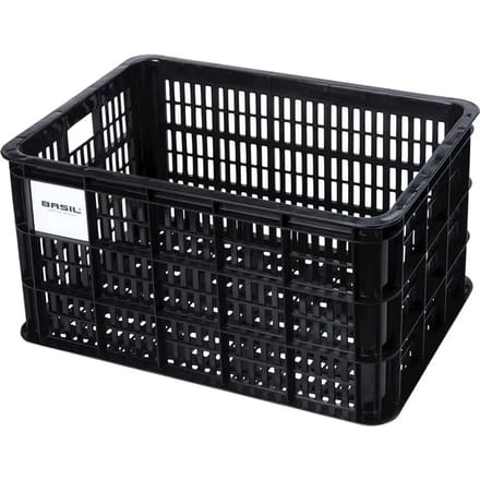 Basil Fietskrat L - Groot - 40 Liter - Zwart