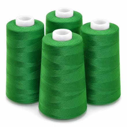 Polyester Overlockgaren – 4 Cones × 2700 m – Totaal 10.800 m – Groen 161
