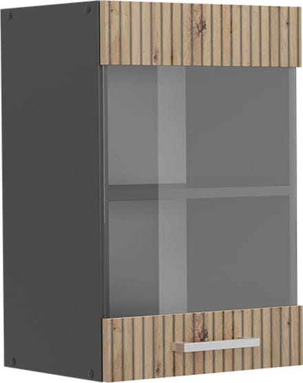 Vicco R-Line Glazen keukenkast – 40 cm Artisanaal eiken