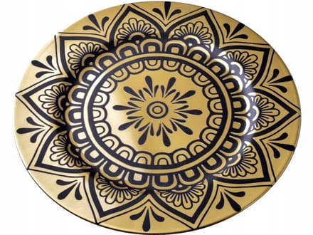 Blanche Gold Onderbord 33cm - Decoratief en Elegant Tafeldecor