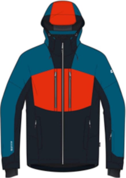 Killtec heren - Ski Jas 43450 petrol / oranje / navy Killtec maat M