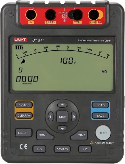 Digitale Isolatiemeter voor Hoge Weerstandsmetingen en Spanningscontrole