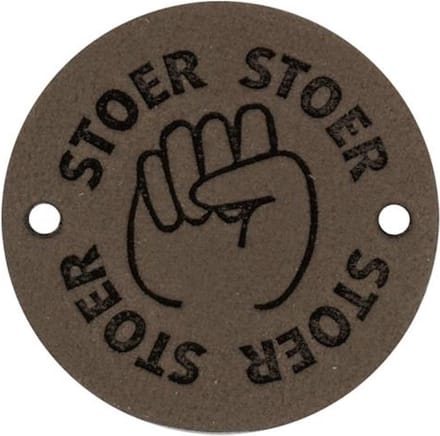 Durable Leren Label – "Stoer" – Duurzaam & Stijlvol (2 stuks)