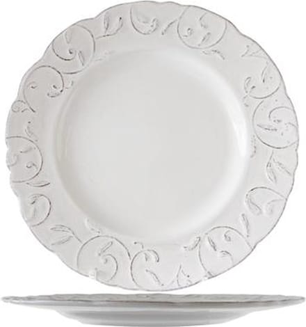 Feston Vine - Dinerbord - Creme (patiné) - D28cm