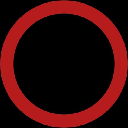 Verboden dicht bij elkaar te staan sticker 100 mm