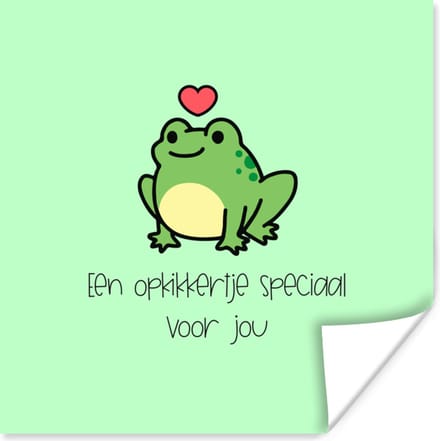 Poster Sterkte - Quotes - Dieren - Opkikker - 75x75 cm