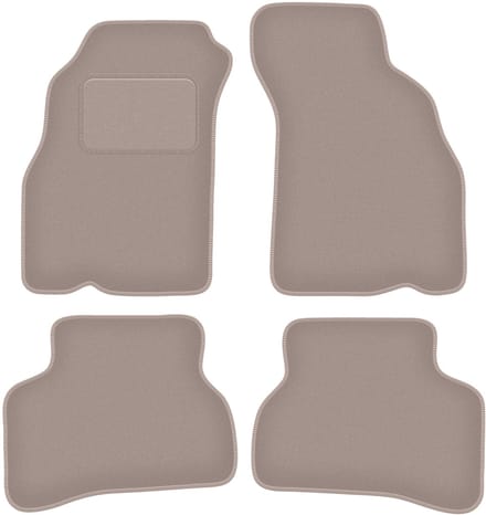 Beige velours matten voor: Hyundai Accent I (X-3) sedan (1994-2000)