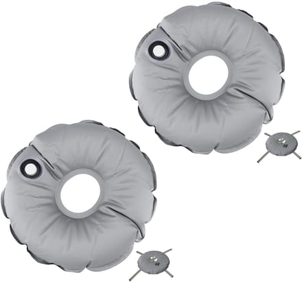 Dailygoods- Gewichtstas Waterdicht - Opvouwbaar - Draagbaar - Rond - 45 cm - Voor Terrasparasol (2 stuks) - Paraplugewicht