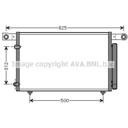 Condensator, airconditioning AVA COOLING MZ5196D AVA