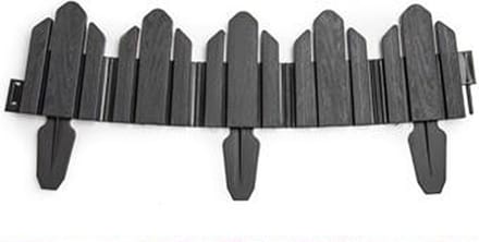 PlasticForte Flexibele borderrand/hekje - 62 cm - grijs - kunststof