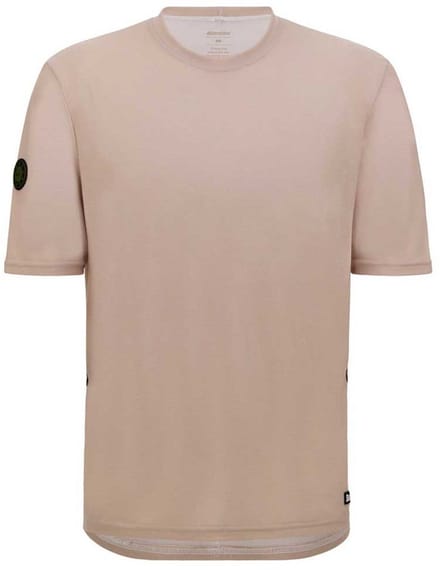 Santini Delta Line Tech T-shirt Met Korte Mouwen Beige S Man
