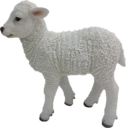 Esschert Design Lam Staand 29,3 X 27,6 Cm Polyresin Wit