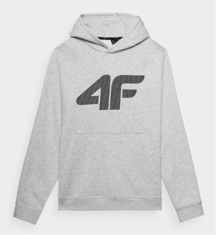 4F Herenhoodie met Capuchon – Moderne Grijze Sweatshirt XL