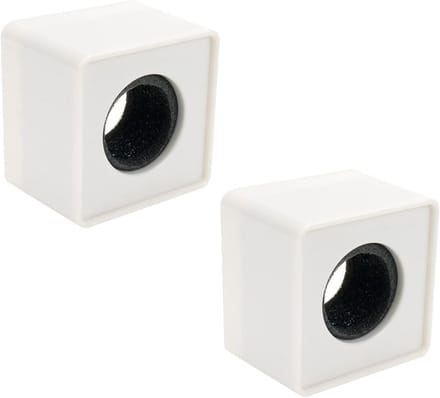 2 Stuks Microfoon Standaards voor Interviews - Vierkante Vlaggen