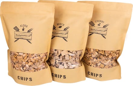 Chips Assortiment Elzen, Beuken, Kersen | BBQ | Rookhout | Kadopakket