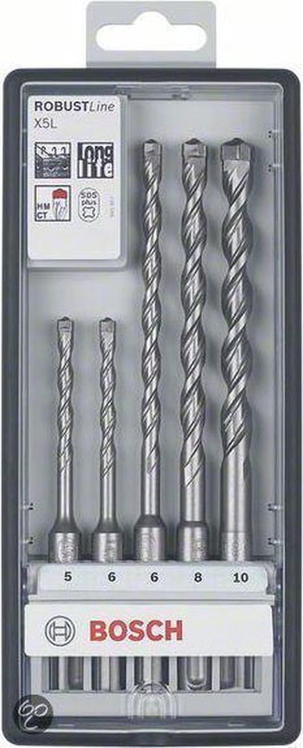 Bosch - 5-delige Robust Line hamerborenset X5L 8 mm