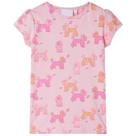 vidaXL Kinderpyjama met korte mouwen 92 lichtroze