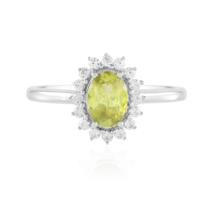 Sphen Ring van Madagaskar zilver, 1,096 ct