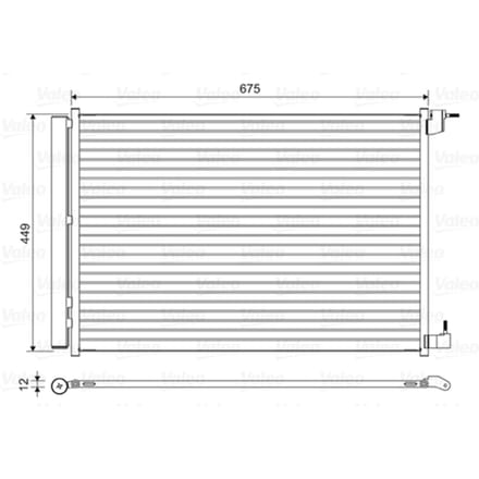 Condensator, airconditioning VALEO 814468