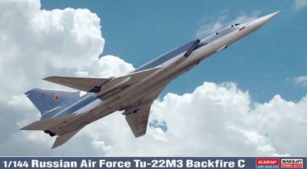 Academy Modelbouwpakket Militaire voertuigen - 12636 Tupolev Tu-22M Backfire - Tu-22M3 - Straaljager Plastic - 1:144 - Modelbouw