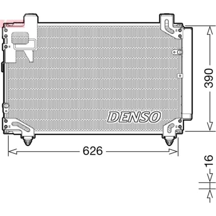 Condensator, airconditioning DENSO DCN50044