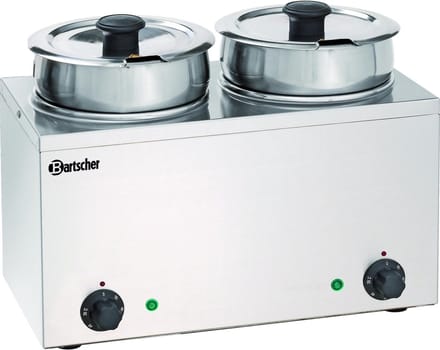 Bain Marie Hotpot - Elektrisch - 2x 3,5 Liter - Bartscher 606035 - Horeca & Professioneel