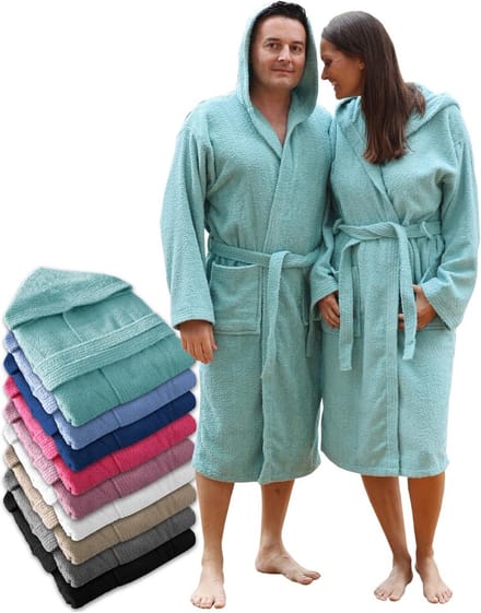 Luxe Badjas met Capuchon voor Dames en Heren - 100% Katoen Terryfleece Handdoekkwaliteit