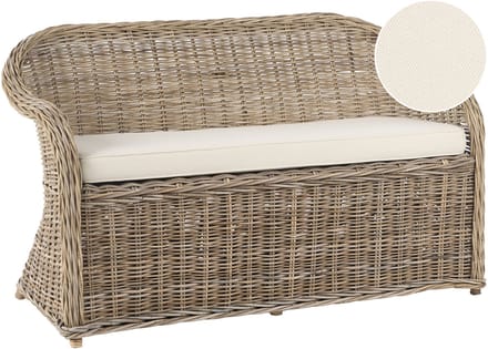 SUSUA - Tuinbank - Gebroken wit - Rotan
