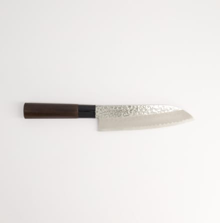 Roestvrijstaal Kookmes – Santoku – Gehamerde Stijl – 16,5 cm