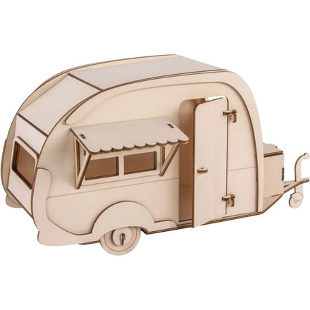 Houten bouwpakket "Aanhangwagen"