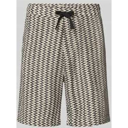 relaxed fit stoffen shorts van katoenmix