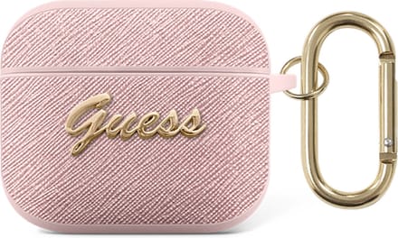Guess AirPods 3 hoesje - Saffiano Script - Roze