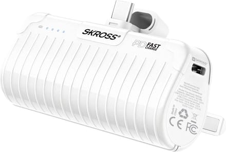 Skross RELOAD POWER STAND Powerbank 5000 mAh USB PD, Fast Charge Li-ion USB-A Wit