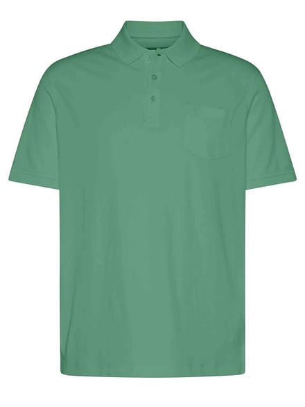 Poloshirt korte mouwen en borstzak Van Bugatti groen